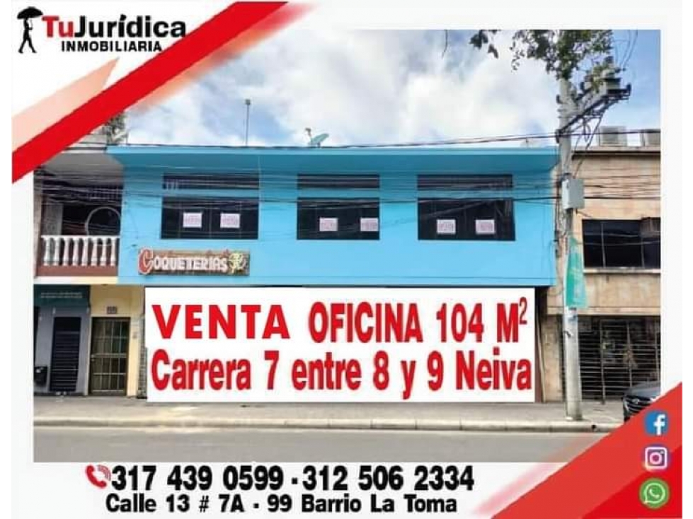 SE VENDE APARTAMENTO - OFICINA CENTRO NEIVA (HUILA)