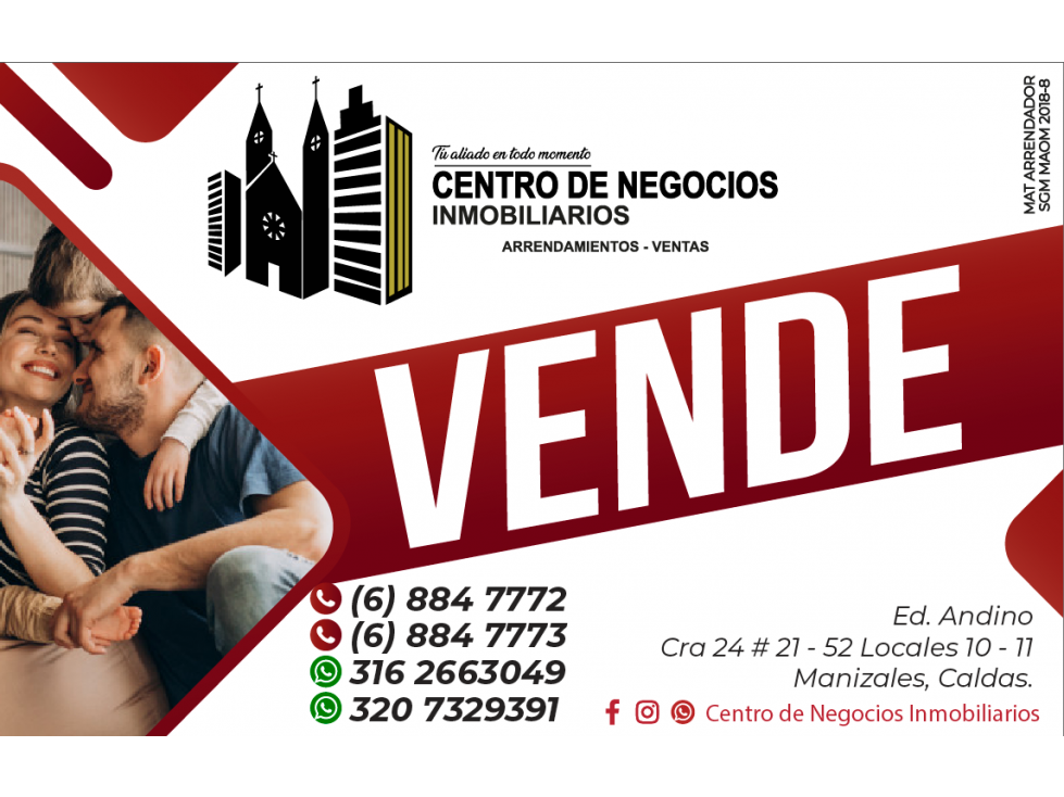 VENTA LOTES EN CONJUNTO CERRADO VIA A NEIRA