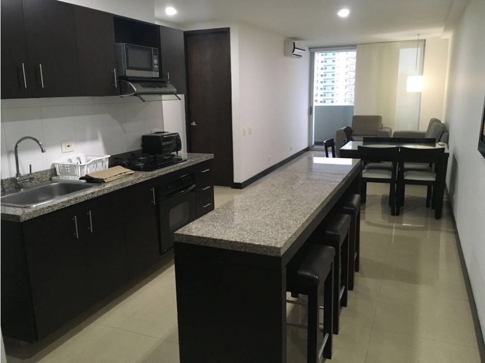 Arriendo hermoso apartamento amoblado cerca BV