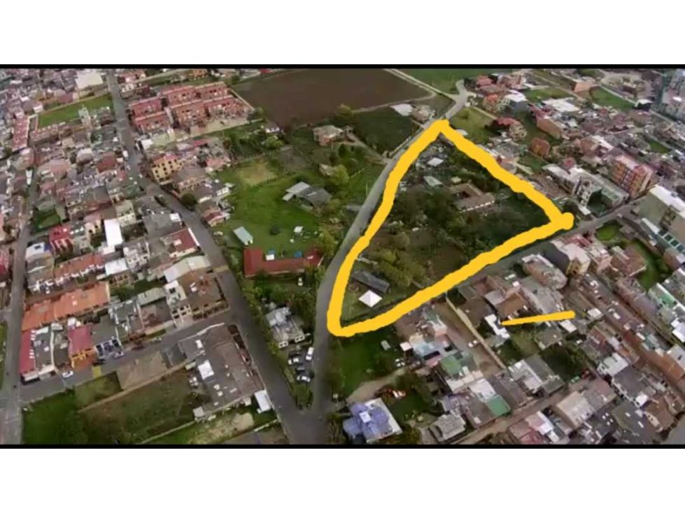 Se vende lote urbano para apartamentos en cajica