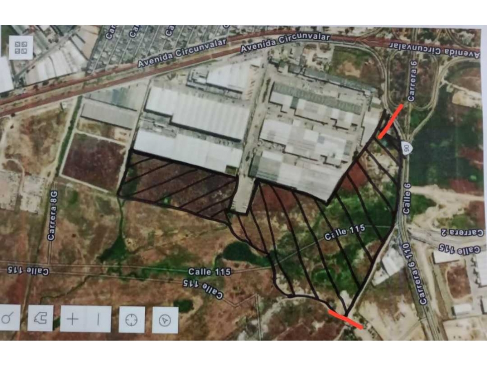 Se vende o permuta lotes industrial via galapa la cordialidad b/quilla